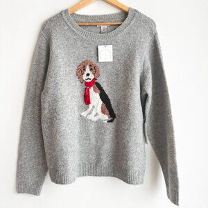 Cupcakes and Cashmere Dog Print Beagle Sweater XL